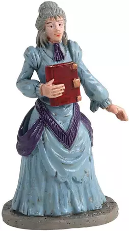 Lemax miss terry the bookstore owner halloween figuur Spooky Town 2021