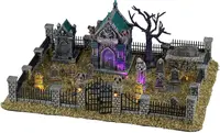 Lemax misty crypt graveyard verlicht tafereel Spooky Town 2026 - afbeelding 1