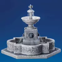 Lemax modular plaza-fountain bewegend kerstdorp tafereel 2016