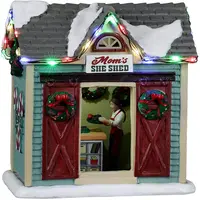 Lemax mom’s she shed verlicht kerstdorp tafereel Harvest Crossing 2022 - afbeelding 1
