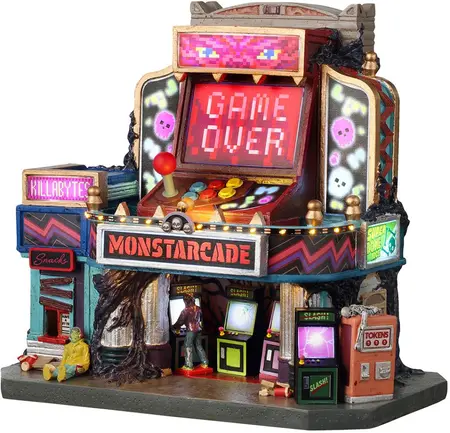 Lemax monstarcade verlicht huisje Spooky Town 2026