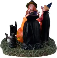 Lemax monster marshmallow roast verlicht tafereel Spooky Town 2024 - afbeelding 3