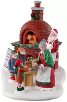 Lemax mrs. claus' gingerbread bake verlicht kerstdorp tafereel Santa's Wonderland 2023 - afbeelding 3