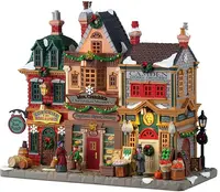 Lemax mrs. cratchit's christmas shoppes verlicht kersthuisje Caddington Village 2025 - afbeelding 1