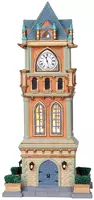 Lemax municipal clock tower verlicht kersthuisje Caddington Village 2010 - afbeelding 2