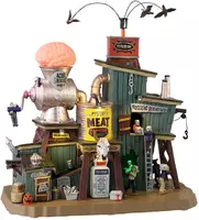 Lemax mystery meat canning co. bewegend huisje Spooky Town 2023