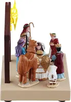 Lemax nativity play verlicht kerstdorp tafereel 2026 - afbeelding 2