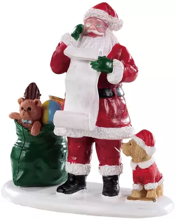 Lemax naughty or nice santa kerstdorp figuur type 3 Santa's Wonderland 2019