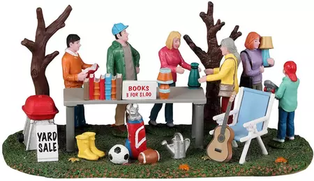 Lemax neighborhood yard sale kerstdorp tafereel Harvest Crossing  2023 - afbeelding 5