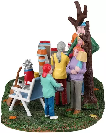 Lemax neighborhood yard sale kerstdorp tafereel Harvest Crossing  2023 - afbeelding 3