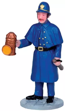 Lemax nighttime patrol kerstdorp figuur type 1 Caddington Village 2011