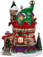 Lemax no. 2 elf lane verlicht kerstdorp tafereel Santa's Wonderland 2022 - afbeelding 3