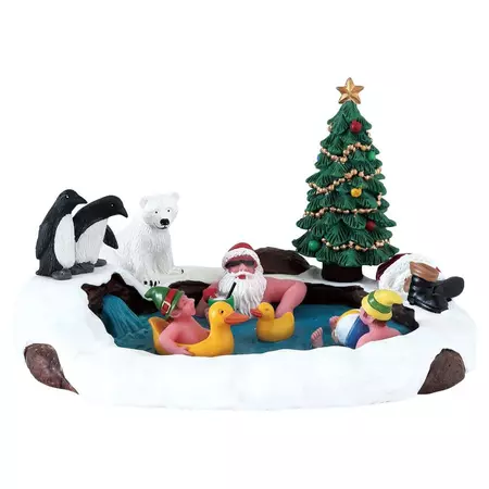 Lemax north pole hot springs kerstdorp tafereel Santa's Wonderland 2018 - afbeelding 1