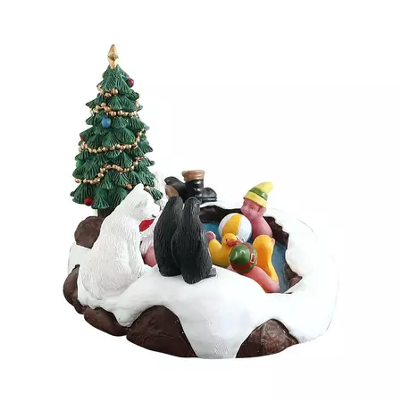 Lemax north pole hot springs kerstdorp tafereel Santa's Wonderland 2018 - afbeelding 3