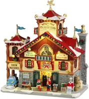 Lemax north pole outfitters verlicht kersthuisje Santa's Wonderland 2024 - afbeelding 1