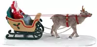 Lemax north pole sleigh ride kerstdorp tafereel Caddington Village 2020 - afbeelding 2
