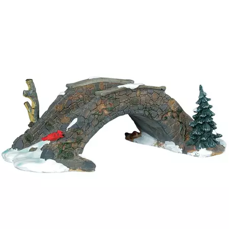 Lemax olde stone bridge kerstdorp tafereel 2000 - afbeelding 1