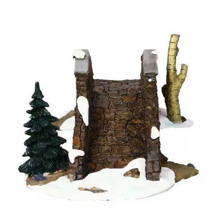 Lemax olde stone bridge kerstdorp tafereel 2000 - afbeelding 4