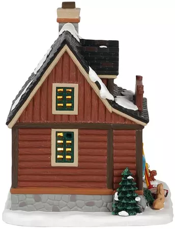 Lemax our family ski cabin verlicht kersthuisje Vail Village 2021 - afbeelding 2