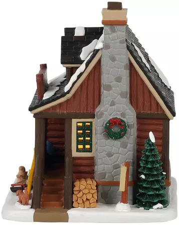 Lemax our family ski cabin verlicht kersthuisje Vail Village 2021 - afbeelding 3