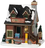 Lemax our family ski cabin verlicht kersthuisje Vail Village 2021 - afbeelding 3