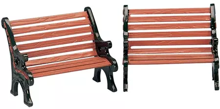 Lemax park bench s/2 kerstdorp accessoire 2003