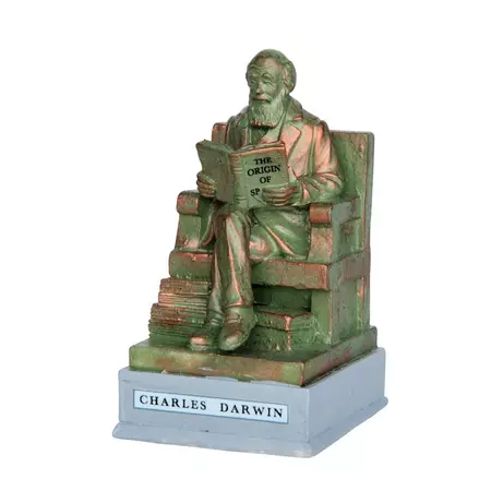 Lemax park statue – charles darwin kerstdorp accessoire 2016