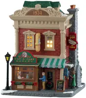 Lemax pat-a-cake bakery, verlicht kersthuisje Caddington Village 2025 - afbeelding 2