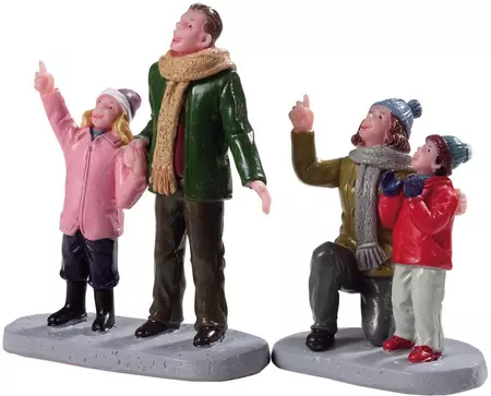 Lemax people admiring fireworks s/2 kerstdorp figuur type 4 2019