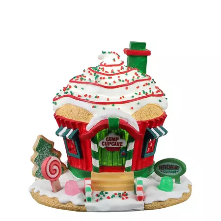 Lemax peppermint cottage kerstdorp tafereel Sugar 'N' Spice  2022 - afbeelding 1
