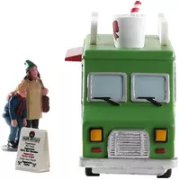 Lemax peppermint food truck s/3 kerstdorp tafereel 2019 - afbeelding 2