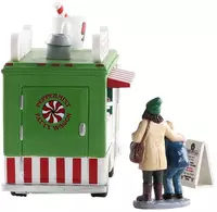 Lemax peppermint food truck s/3 kerstdorp tafereel 2019 - afbeelding 3