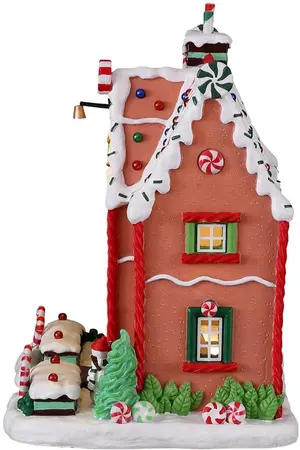 Lemax peppermint house verlicht kersthuisje Sugar 'N' Spice 2022 - afbeelding 3