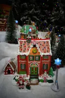 Lemax peppermint house verlicht kersthuisje Sugar 'N' Spice 2022 - afbeelding 5