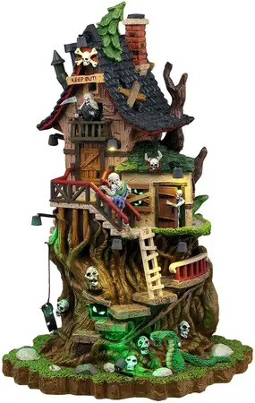 Lemax petrified forest tree house verlicht huisje Spooky Town 2026