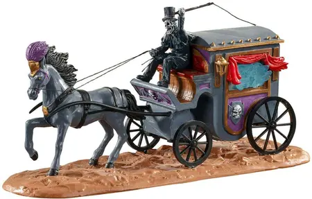 Lemax phantom coach tafereel Spooky Town 2020 - afbeelding 1