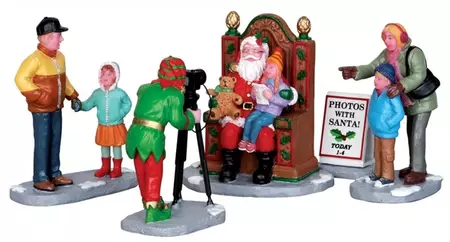 Lemax photos with santa s/5 kerstdorp figuur type 6 Vail Village 2012