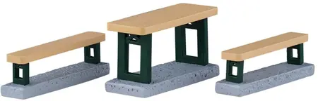 Lemax picnic benches kerstdorp accessoire 2026
