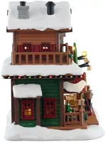 Lemax pine grove pizza verlicht kersthuisje Vail Village 2025 - afbeelding 3