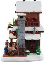 Lemax pine grove pizza verlicht kersthuisje Vail Village 2025 - afbeelding 4