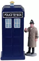 Lemax police call box s/2 kerstdorp tafereel Caddington Village 2020 - afbeelding 2