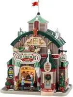 Lemax pop-up christmas cookie shop verlicht kersthuisje Caddington Village 2025 - afbeelding 2