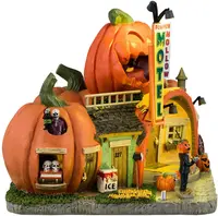 Lemax pumpkin hollow motel verlicht huisje Spooky Town 2024 - afbeelding 2