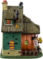 Lemax pumpkin patch party verlicht huisje Spooky Town 2024 - afbeelding 2