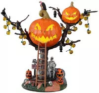 Lemax pumpkin tree house verlicht tafereel Spooky Town 2021 - afbeelding 1