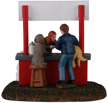 Lemax puppy kissing booth kerstdorp tafereel 2026 - afbeelding 4