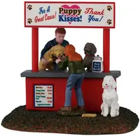 Lemax puppy kissing booth kerstdorp tafereel 2026 - afbeelding 1