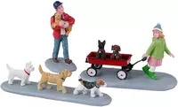 Lemax puppy parade, set of 3 kerstdorp figuur type 5 2023