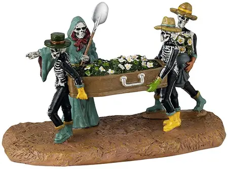 Lemax pushing daisies tafereel Spooky Town 2025