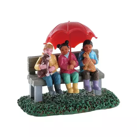 Lemax rainy day with friends kerstdorp figuur type 4 2018